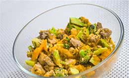 狗狗美食—牛肉南瓜拌饭