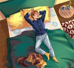 狗狗与主人睡觉时的10种姿态所能揭示的心理状态