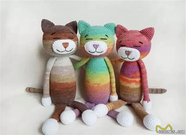 具有秋冬味道的编织，段染线材钩编一只小猫玩偶，附钩织教程