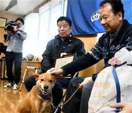 狗子为破案出了力，警局的奖励是狗粮，它领奖的样子有点真实