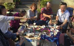 郭碧婷爸爸宴请客人，用狗笼当饭桌纸箱作桌布？与向佐家差距太大