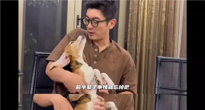 霍思燕在家拔草施肥种月季，给小狗洗澡吹毛，杜江抱着小狗吃饭