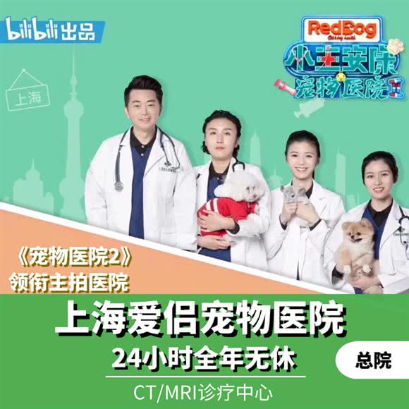 上海爱侣宠物医院·异宠·24小时CT/MRI重症急诊中心(灵石路总院):上海城区普陀区中山北路/甘泉地区附近