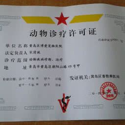 博爱专业宠物医院:青岛市黄岛区胶南人民路附近